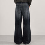 Dark Washed High Waist Boyfriend Loose Jeans