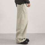 Curved Seam Cargo Loose Fit Pants