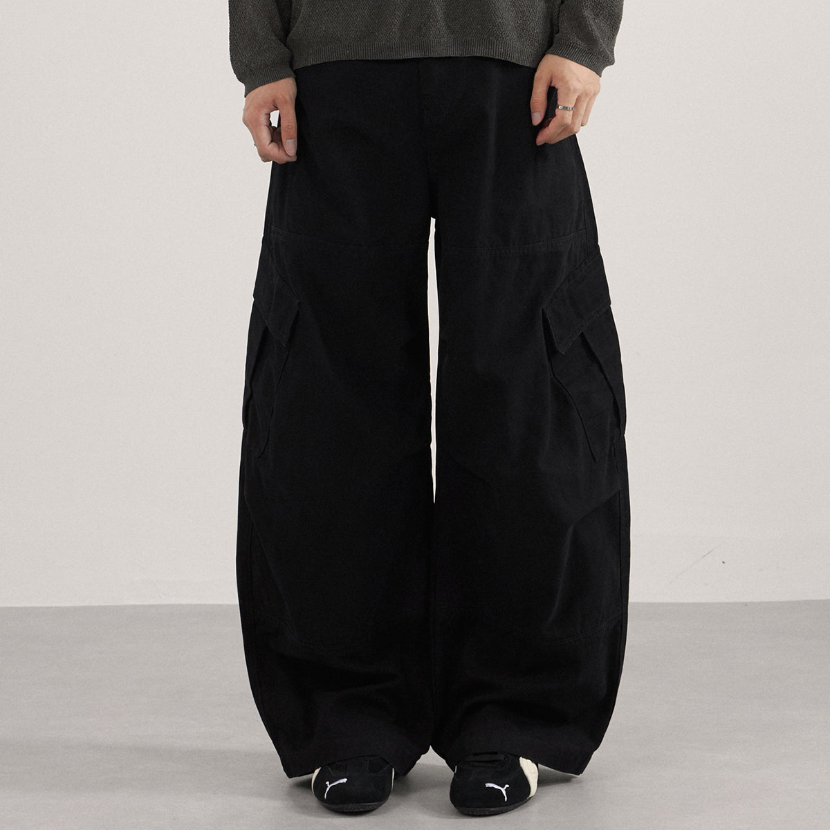 Side Pocket Cargo Casual Loose Fit Pants