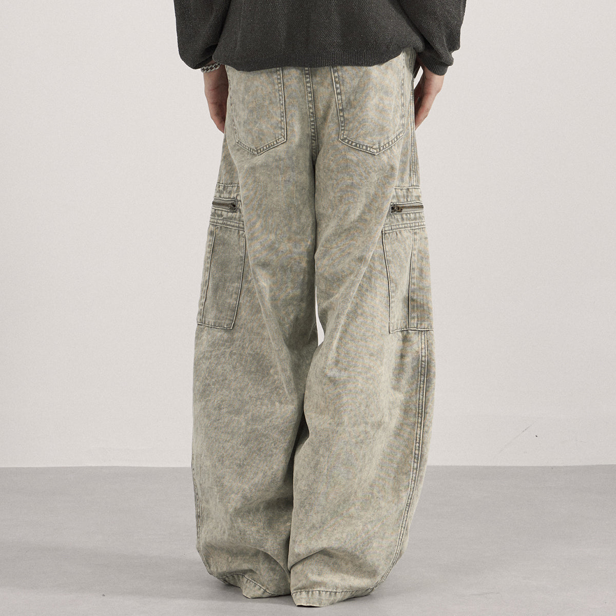 High Waist Utility Pocket Cargo Pants