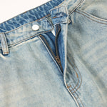 Distressed Light Wash Vintage Wide Leg Pants