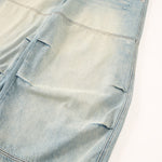 Distressed Light Wash Vintage Wide Leg Pants