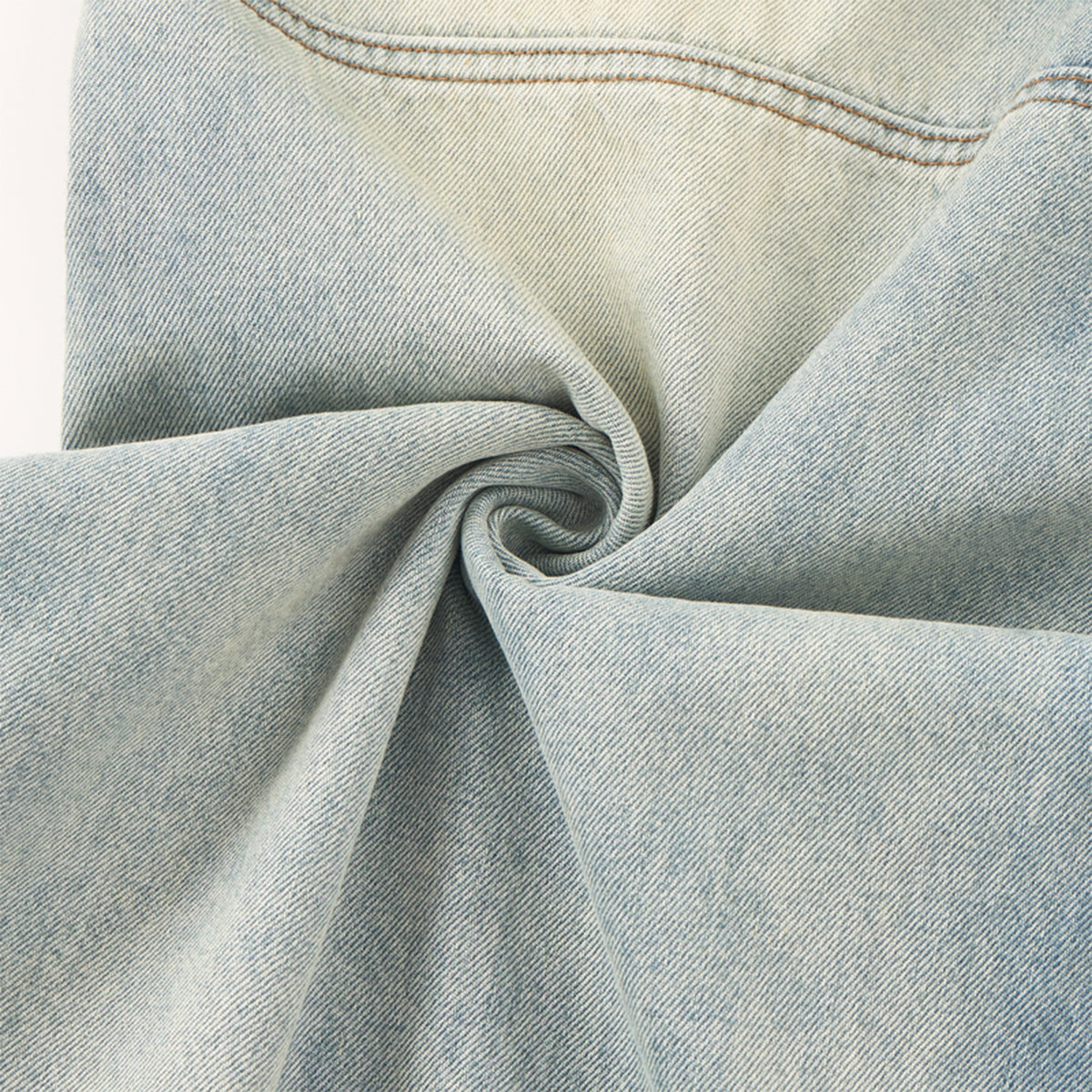 Distressed Light Wash Vintage Wide Leg Pants