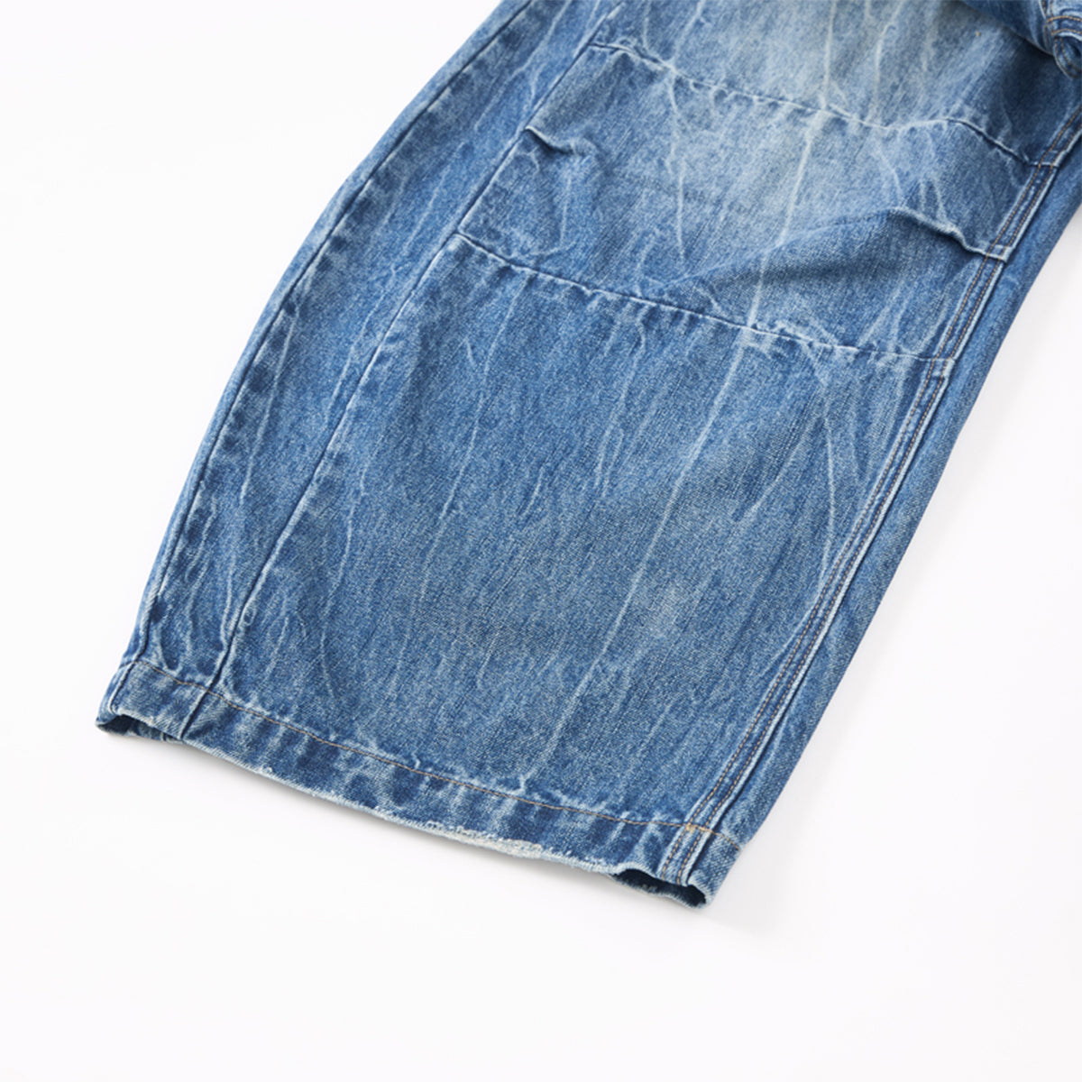 Loose Pleated Wide Leg Scimitar Jeans