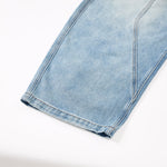 Oversized Pocket Distressed Wide Leg Vintage Jeans
