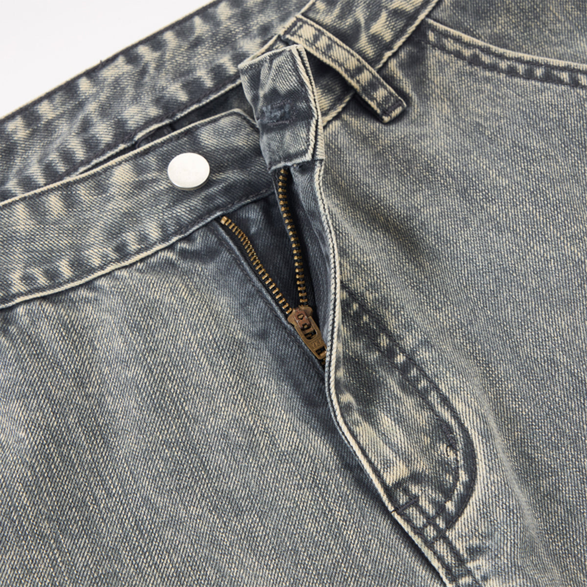 Wide Leg High Waist Distressed Denim Jeans