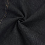 Contrast Stitching Wide Leg Dark Wash Denim Jeans