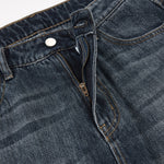 Dark Washed High Waist Boyfriend Loose Jeans