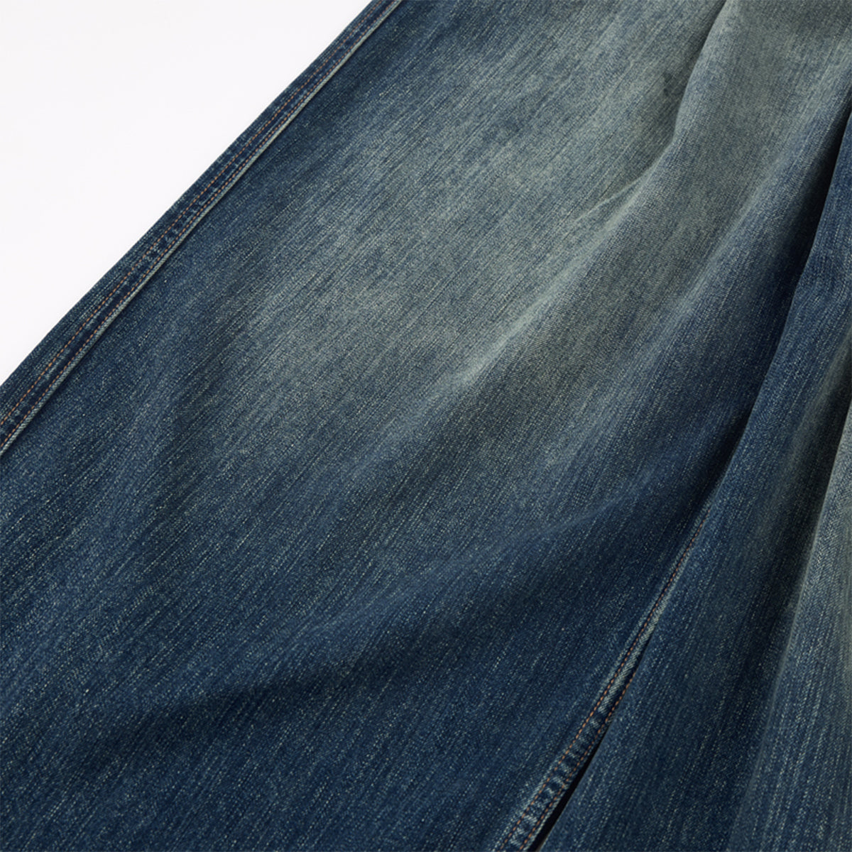 High Waist Pleated Wide Leg Vintage Wash Jeans