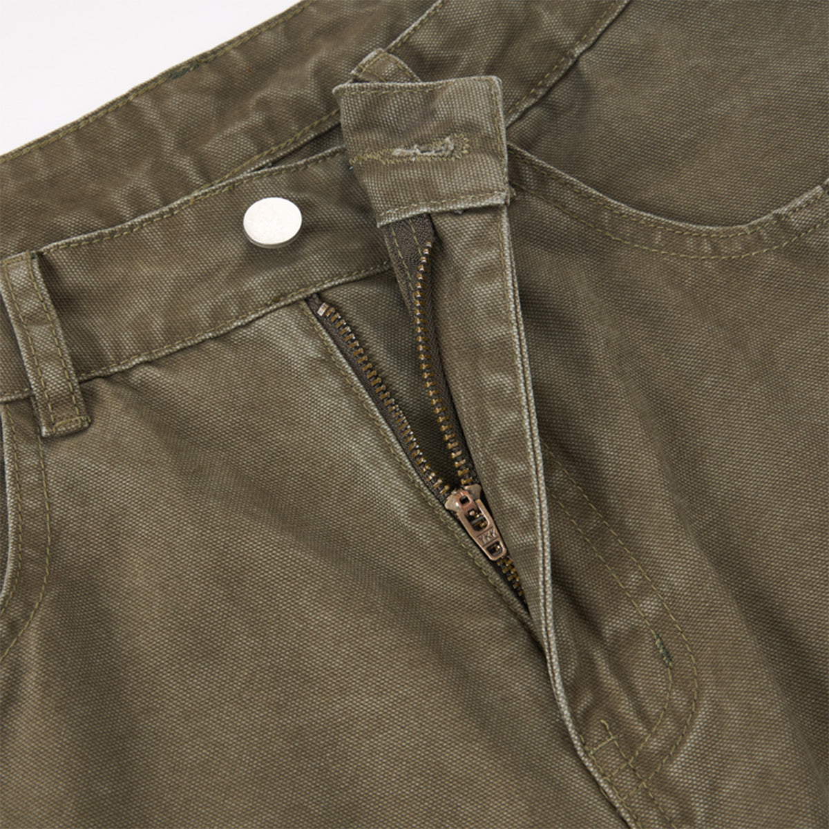 Curved Blade Wide Leg Patchwork Casual Pants