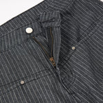 Tailored High Waist Wide Leg Striped Pants