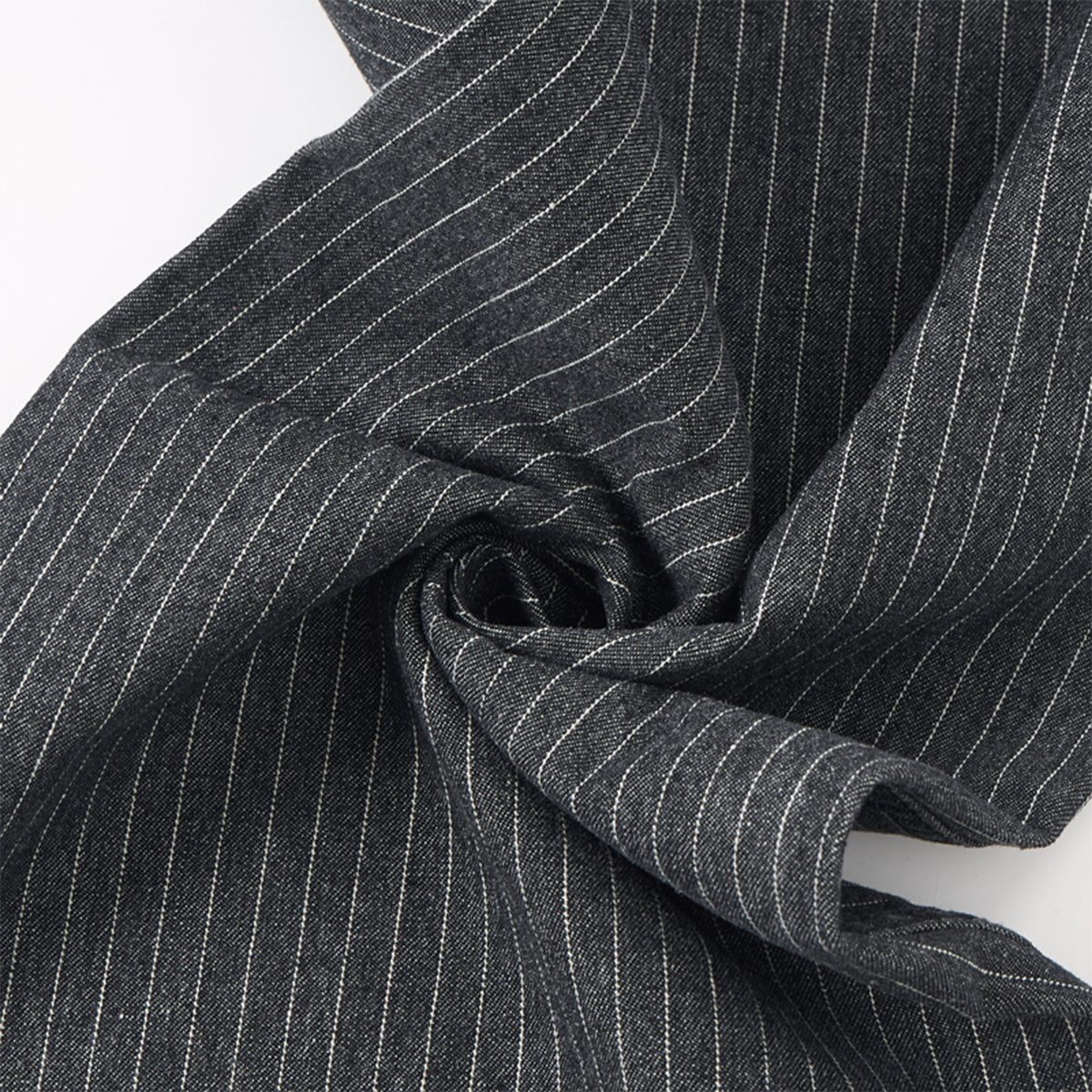 Tailored High Waist Wide Leg Striped Pants