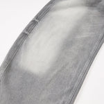 Vintage Gray Distressed High Waist Jeans