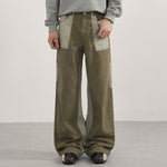 Cargo Contrast Pocket Loose Fit Pants