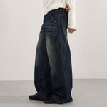 Vintage Wash High Waist Loose Wide Leg Jeans