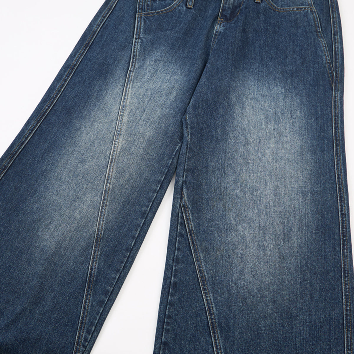 Light Wash High Waist Relaxed Wide Leg Jeans