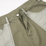 Cargo Contrast Pocket Loose Fit Pants
