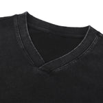 Men's Casual Washed V-Neck T-Shirt 270gsm