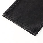 Vintage Wash Distressed Barrel Leg Pants