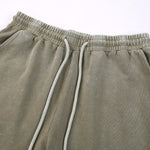 Washed Faded Cotton Sweatshorts