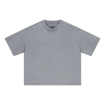 Oversized Vintage Wash Cotton Tee Shirt