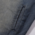 Stand Collar Baggy Denim Jacket