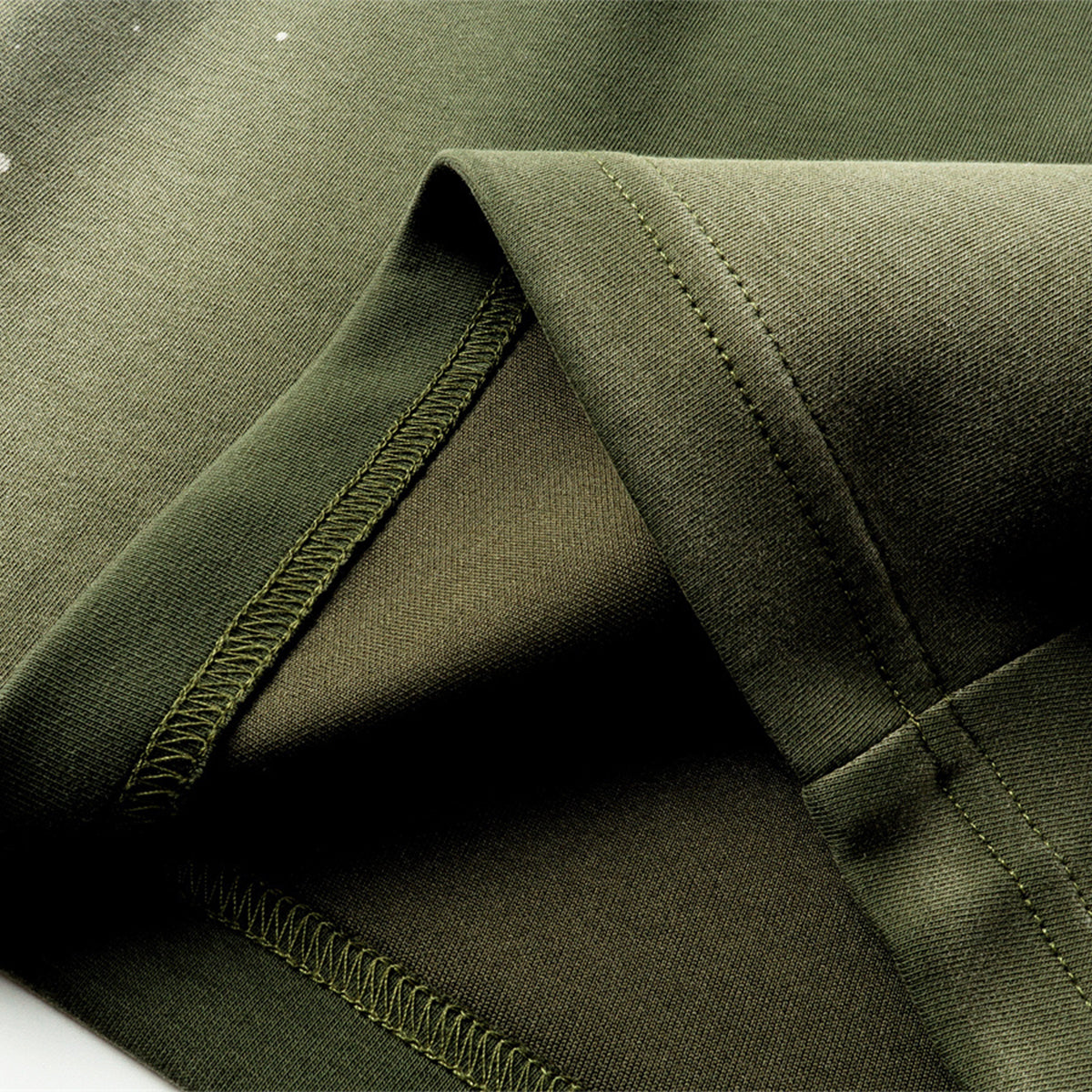 Splatter Dye Washed Distressed Air Mamba Shorts