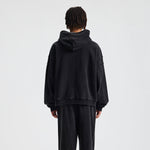 Vintage Washed Oversized Zip Up Distressed Hoodie