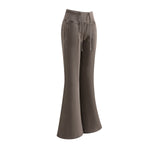 Low-Rise Washed Fleece Flare Sweatpants