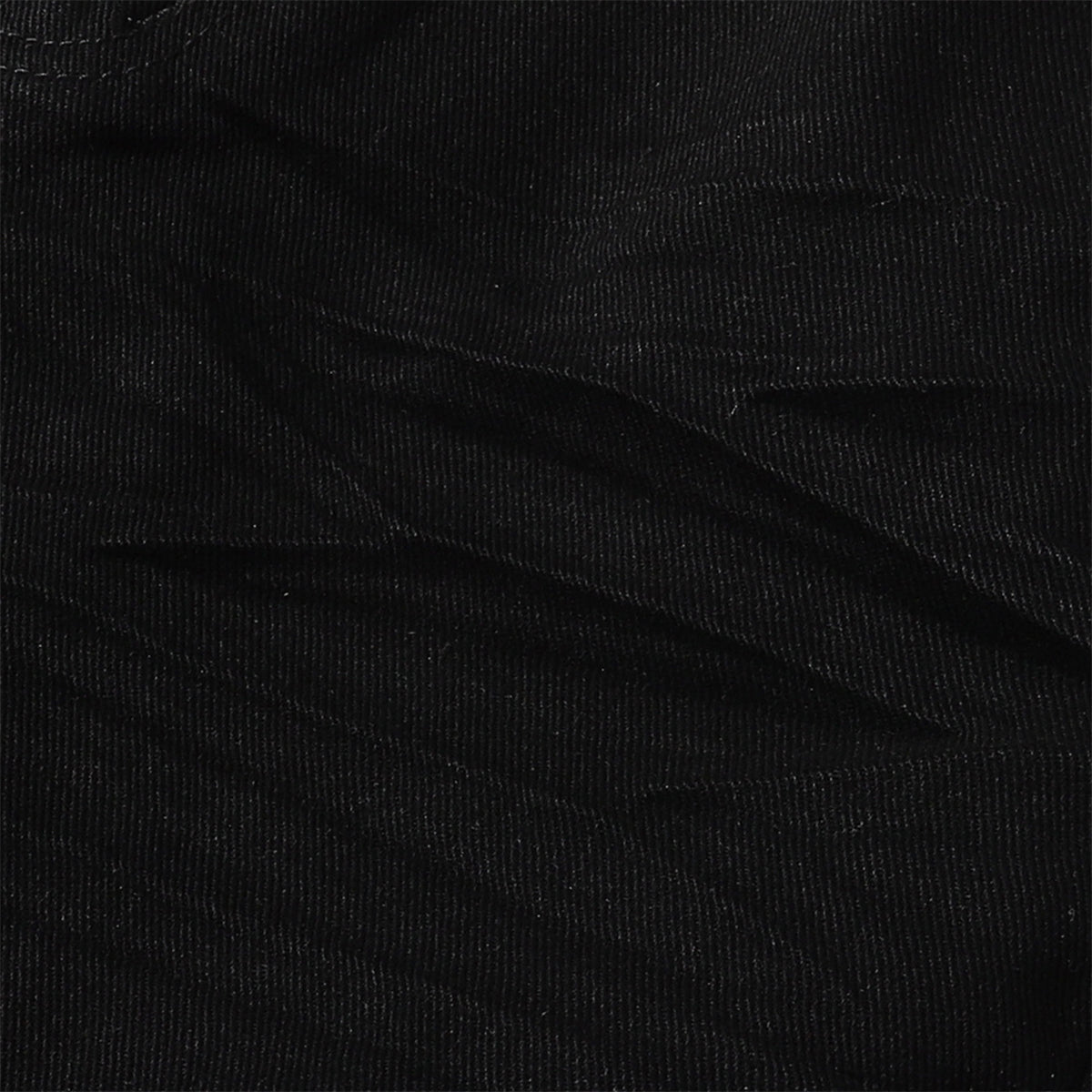 Slim Fit Solid Black Flared Denim Pants