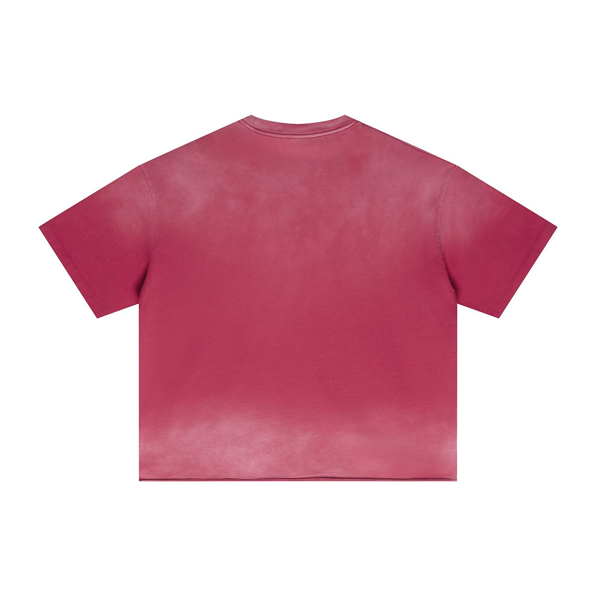 Boxy Raw Edge Washed Loose Short Sleeve Tee