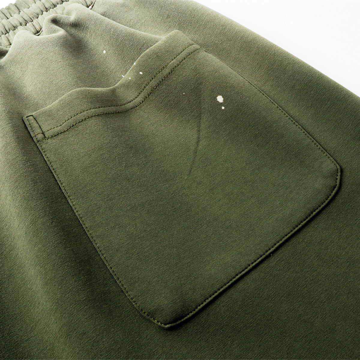 Splatter Dye Washed Distressed Air Mamba Shorts