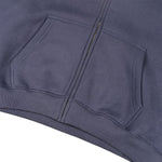Boxy Cropped 340G Thermal Fleece Zip Hoodie