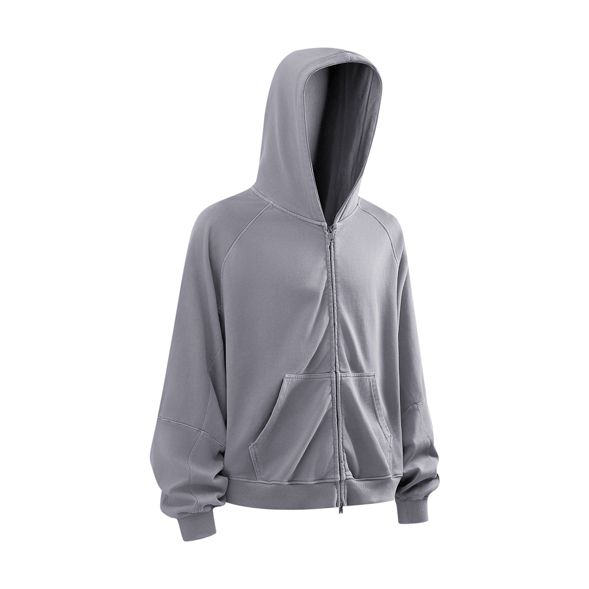 Heavyweight Washed Cotton Boxy Hoodie