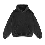 Men's Stone-washed Destroyed Hoodie