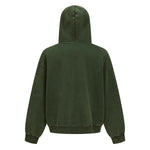 Vintage Oversized Full Zip Kangaroo Pocket Hoodie