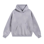 Rips Soft Fleece Lined Distressed Pullover Hoodie
