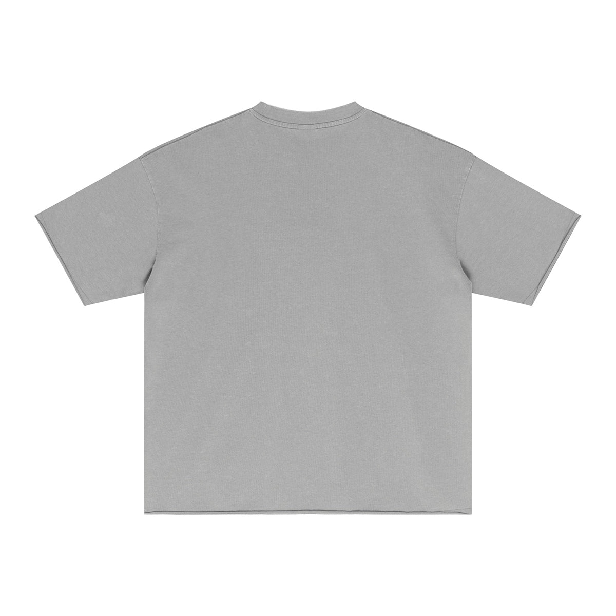 Distressed Raw Edge Washed T Shirt 275gsm