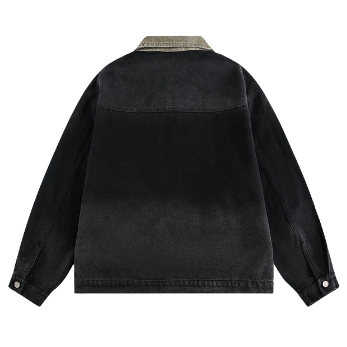 Retro Lace Patchwork Angel Pattern Casual Denim Jacket