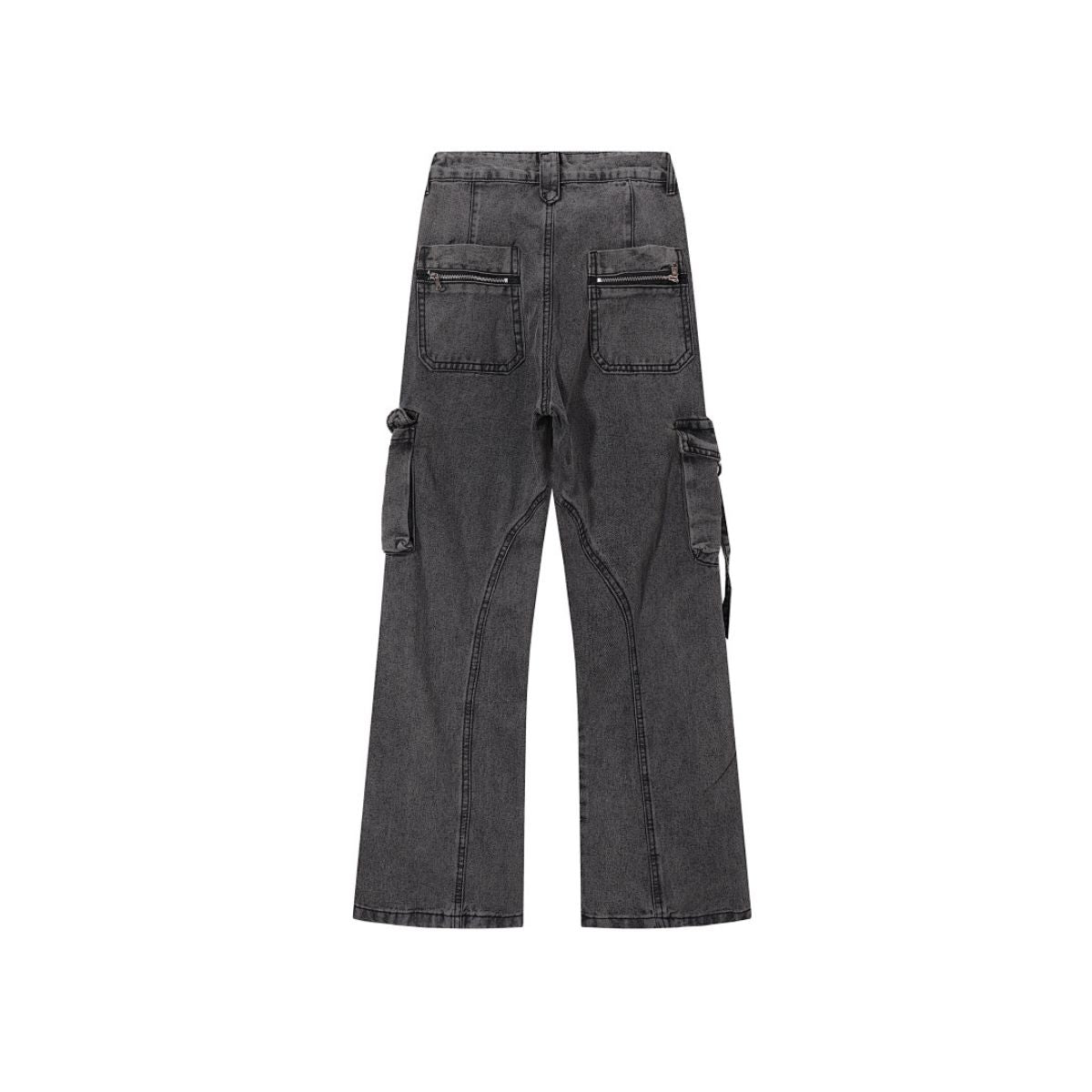 Vintage Utility Bootcut Cargo Jeans
