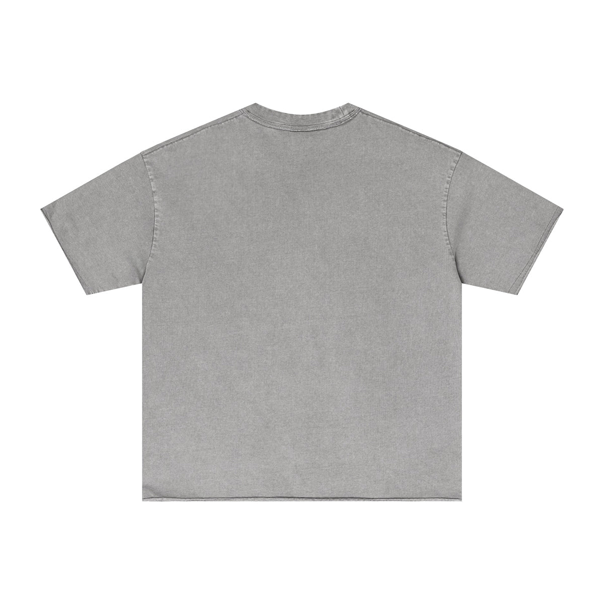 Washed Raw Edge Reverse T Shirt 275gsm