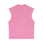 Sleeveless Raw Edge Reverse Tee 275gsm