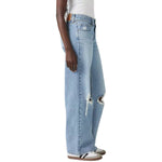 Risen Jeans Loose Fit Low-Rise Ripped Jeans
