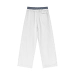 Double Waistband Baggy Trousers