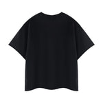 Snowflake Washed Raw Edge Boxy Cropped Tee