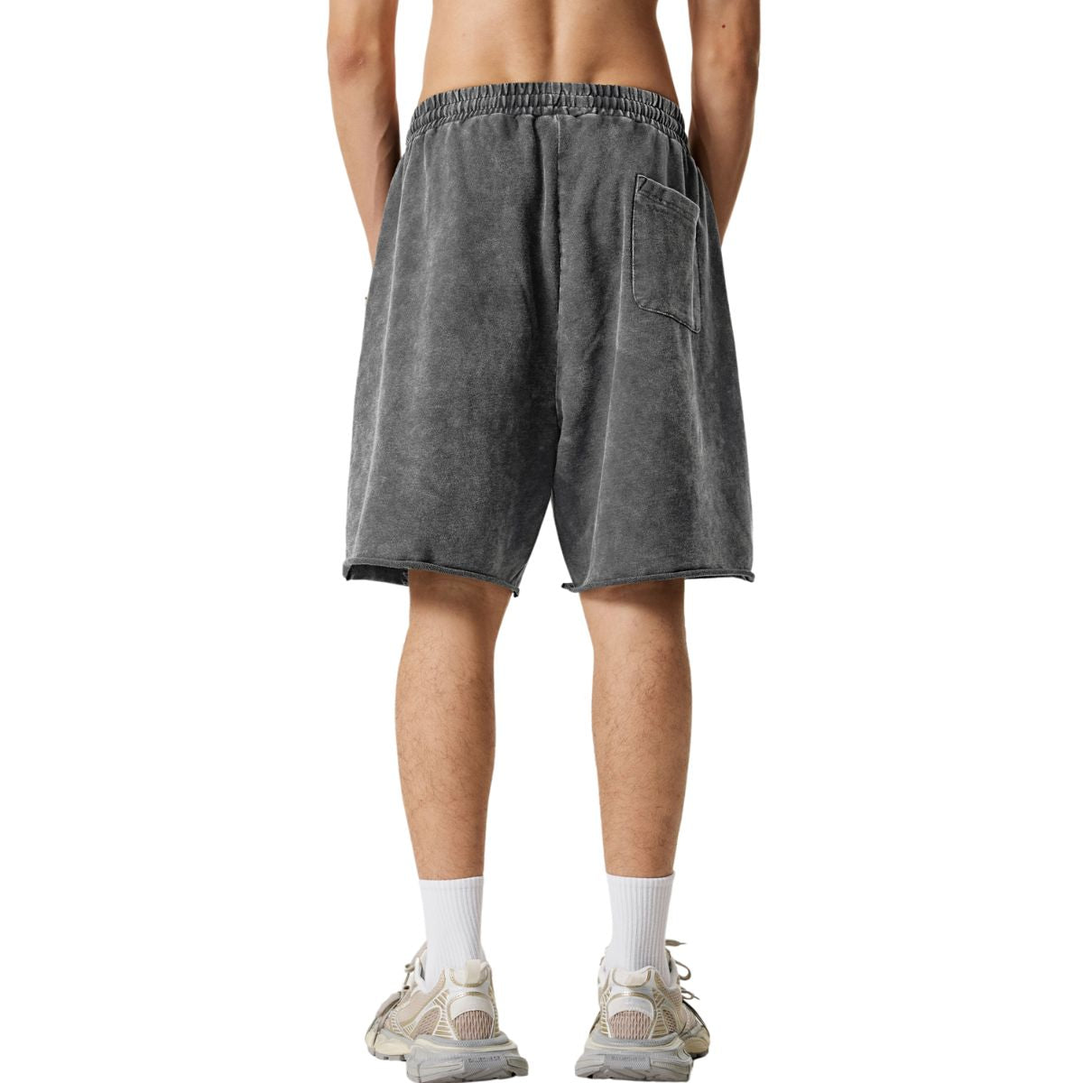 Raw Edge Destructive Short Pants