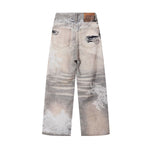 Streetwear Printed Straight Leg Jeans