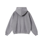 Heavyweight Washed Cotton Zip-Up Hoodie