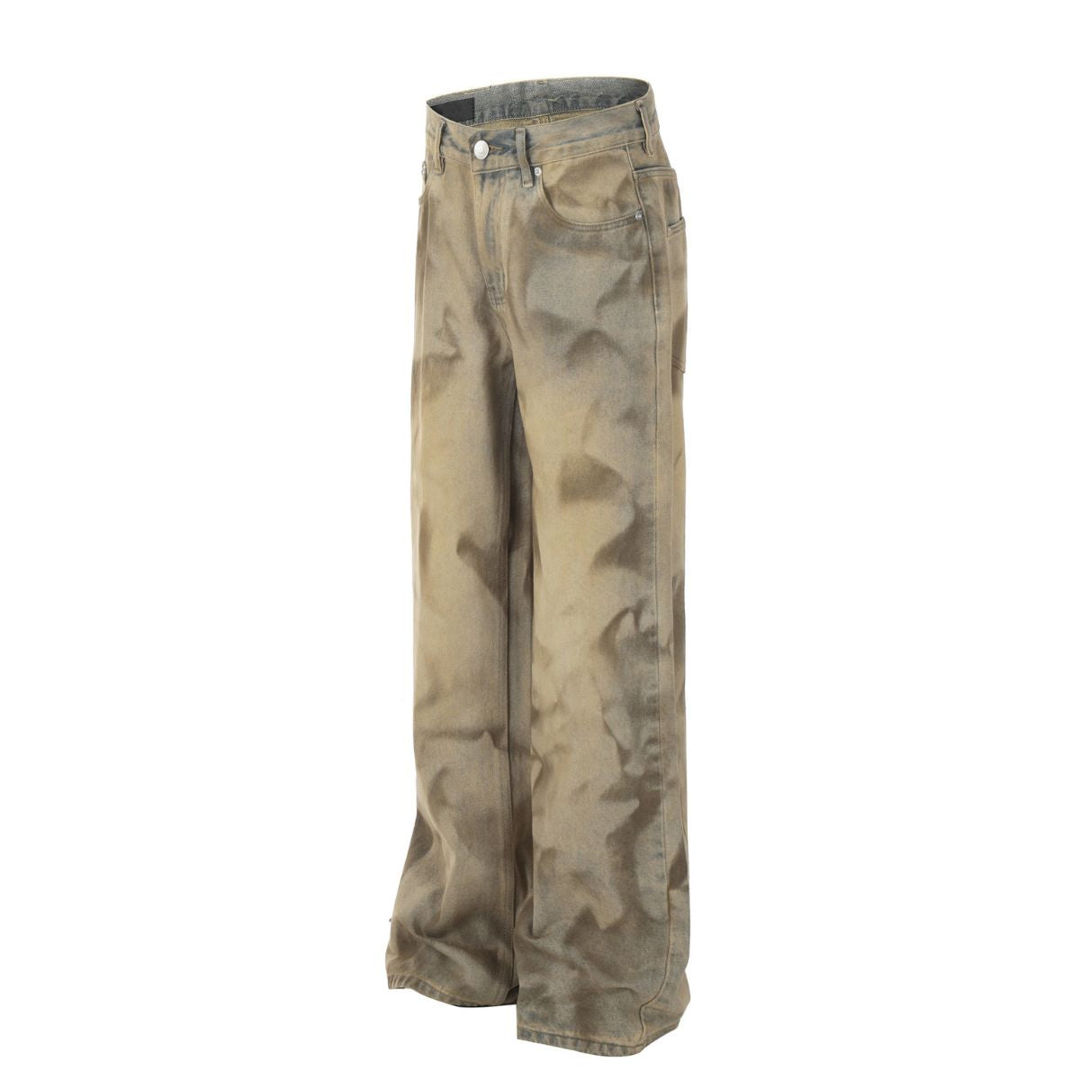 Smoke Rise Smudge Wash Wide Leg Jeans