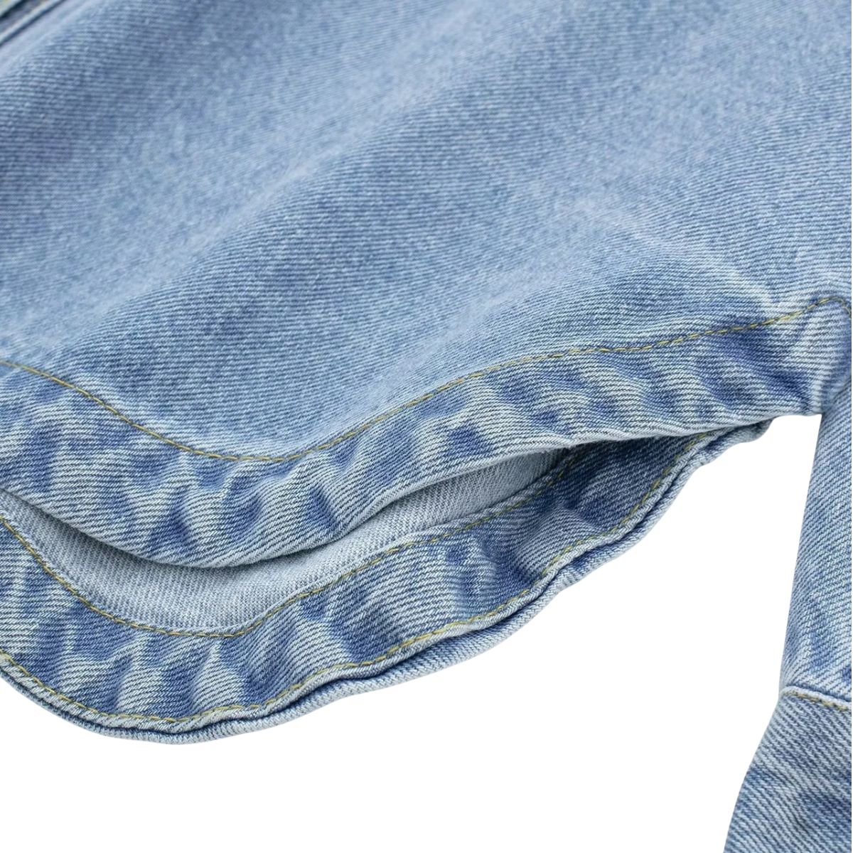 Relaxed Fit Washed Denim Shacket